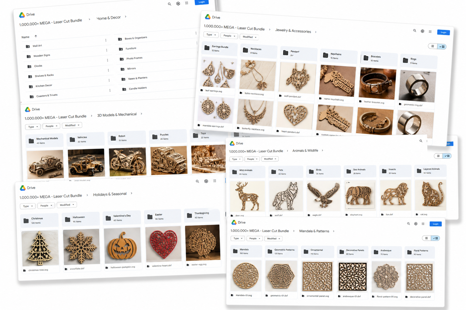 Google Drive cloud file delivery interface on-demand access